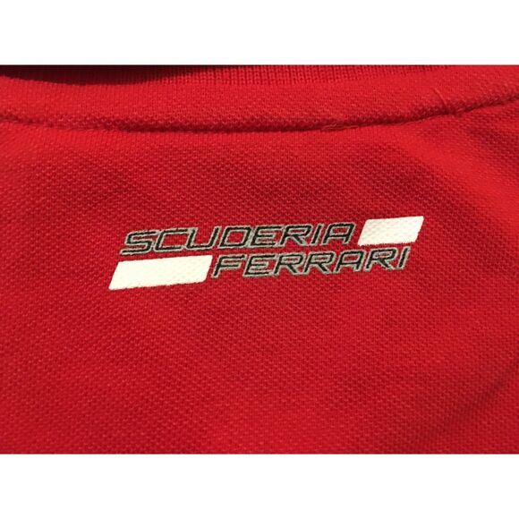 AUTHENTIC - FERRARI "SCUDERIA" POLO STYLE T-SHIRT - SIZE XS - Picture 8 of 9